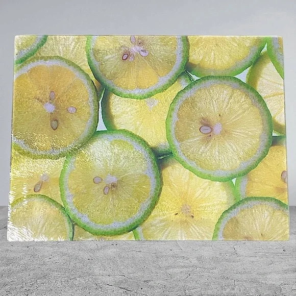 Anchor Hocking Lemon Lime Photo Glass Cutting Board 12” X 15” - Picture 15 of 15